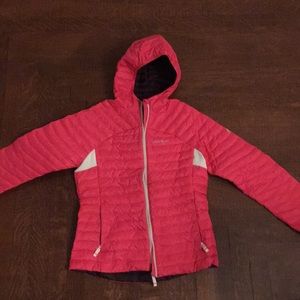 Girls Eddie Bauer Microtherm hooded jacket (down)